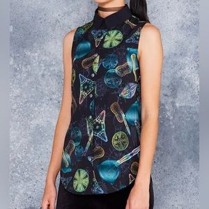 Blackmilk Marine Microbes business time shirt, size L